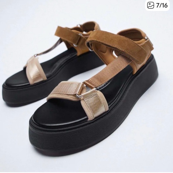 Zara Flat Strappy Sport Platform
Cushion Sandal - Picture 3 of 4